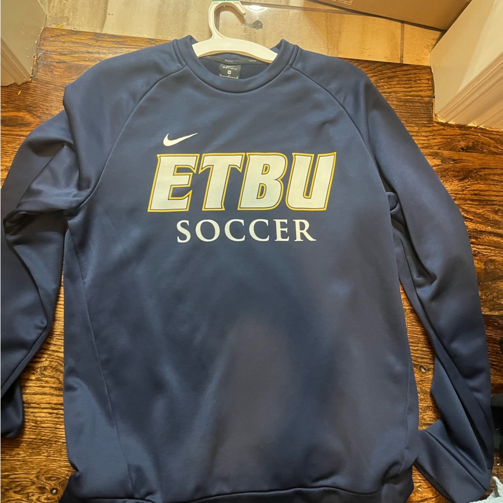 navy nike crewneck